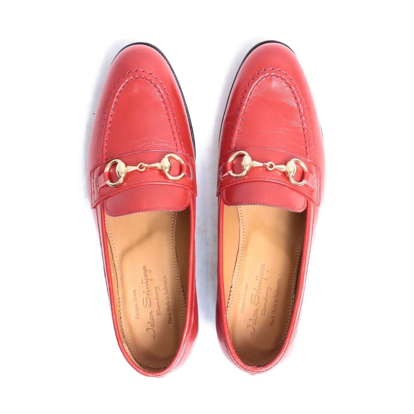 98689 / CALF / RED / LEATHER SOLE / UK5.0(24.0cm)