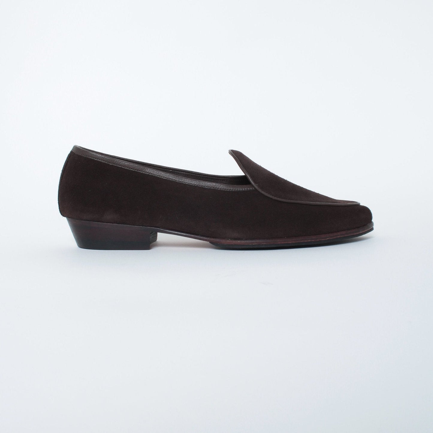 98908 / SUEDE / BROWN / HALF RUBBER SOLE / UK8.0(26.5cm)