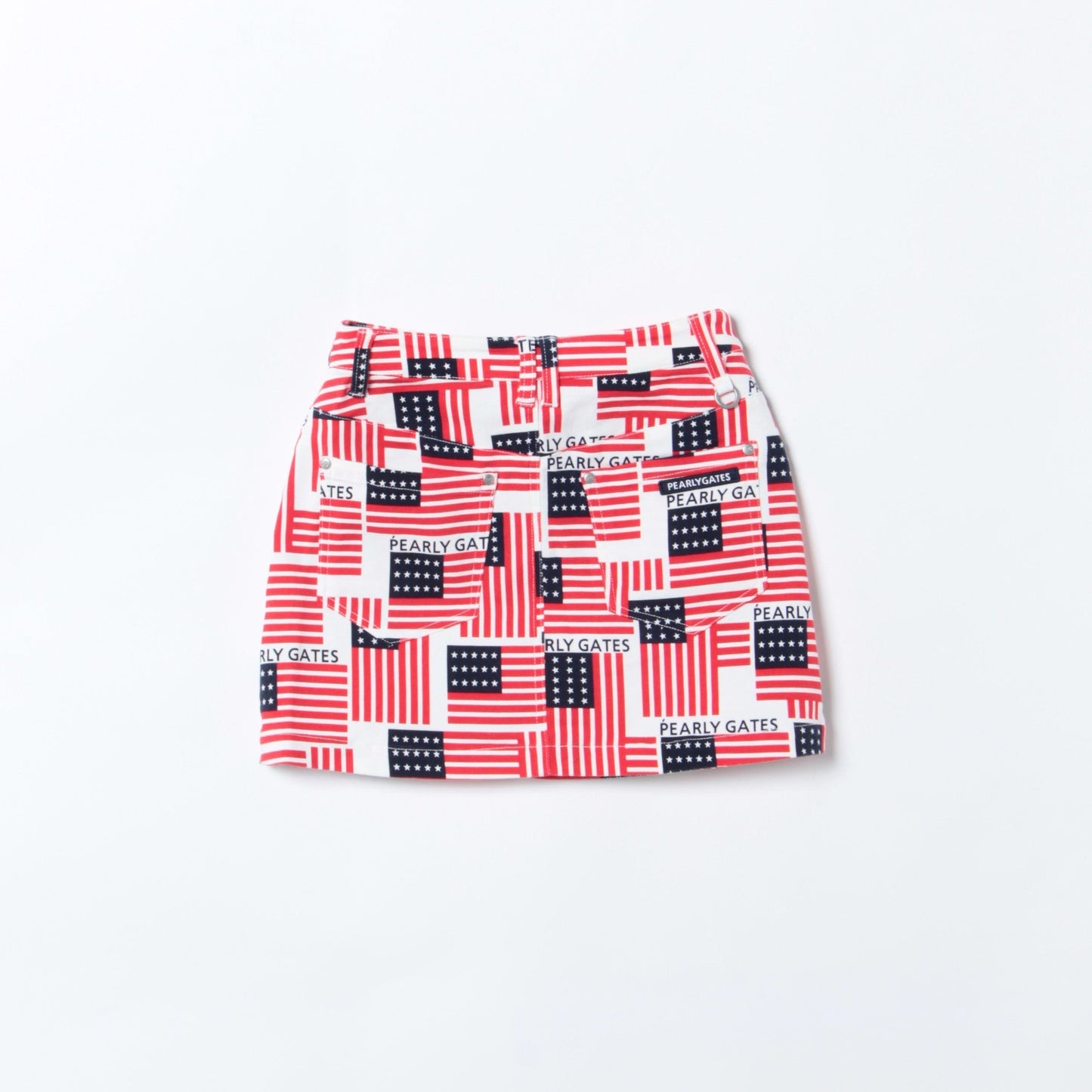 パワフルコットンストレッチ 星条旗プリント スカート <星条旗モチーフ>