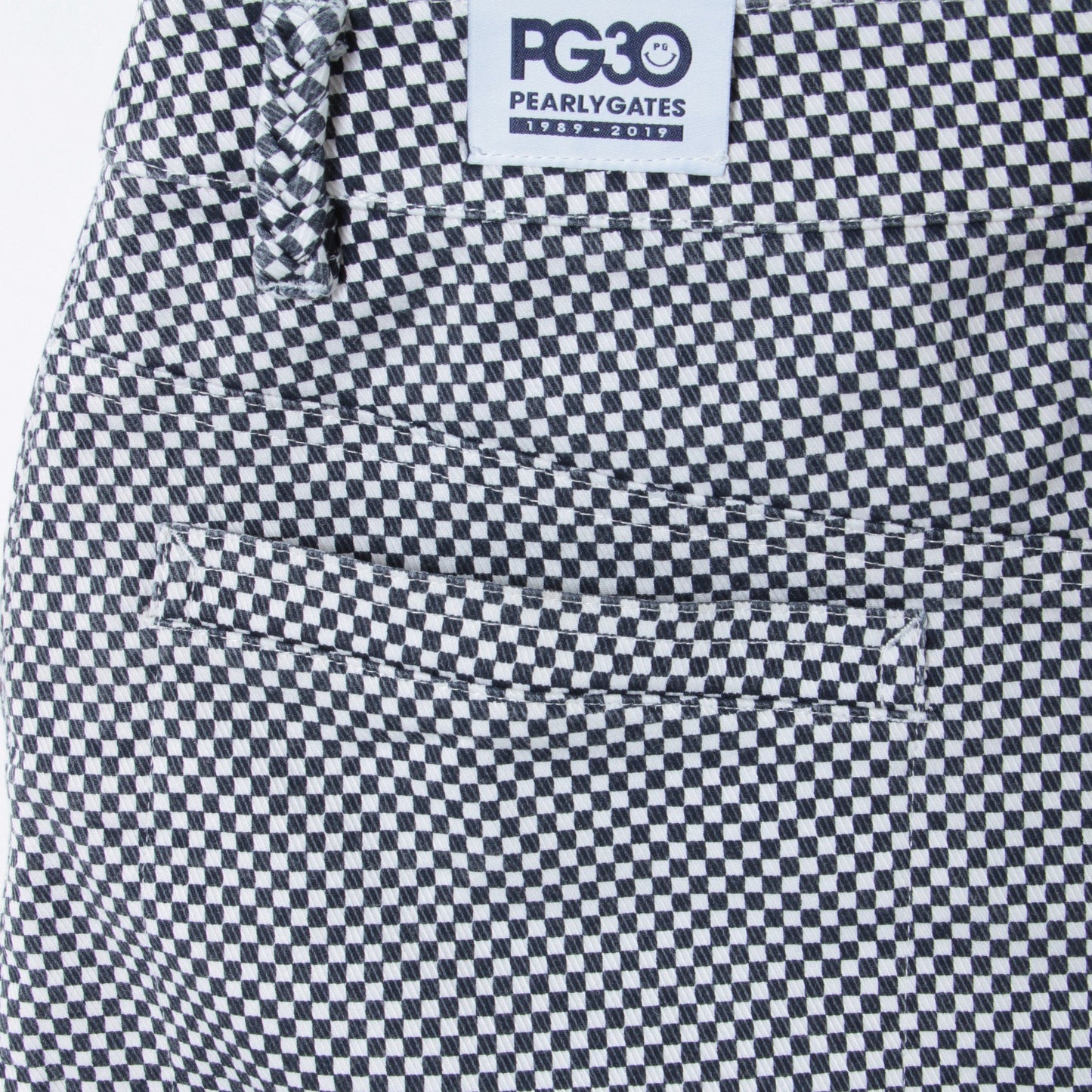 エアレット カルゼストレッチ ミニスカート <市松柄プリント>