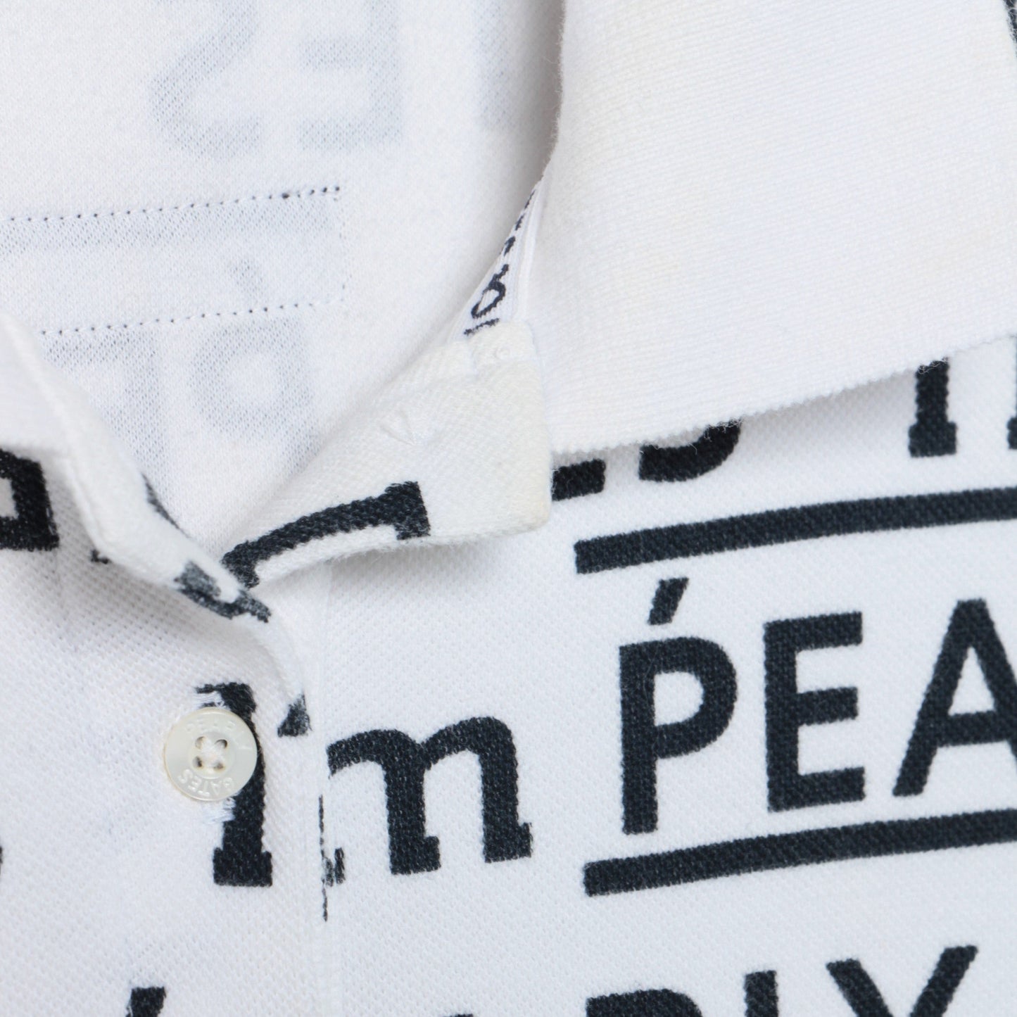 カノコ ダブル フェイス 半袖 ポロワンピース <I’m PEARLY GATESロゴプリント>