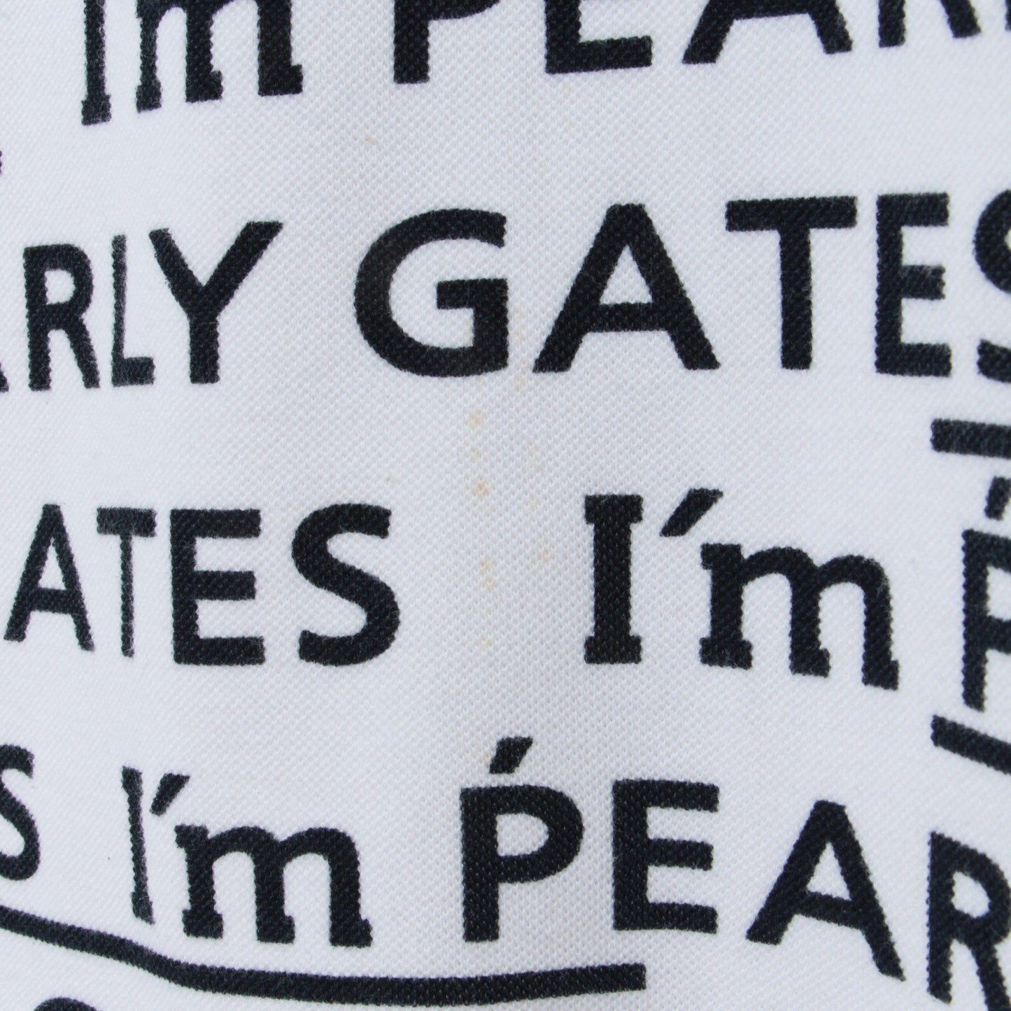 カノコ ダブル フェイス 半袖 ポロワンピース <I’m PEARLY GATESロゴプリント>
