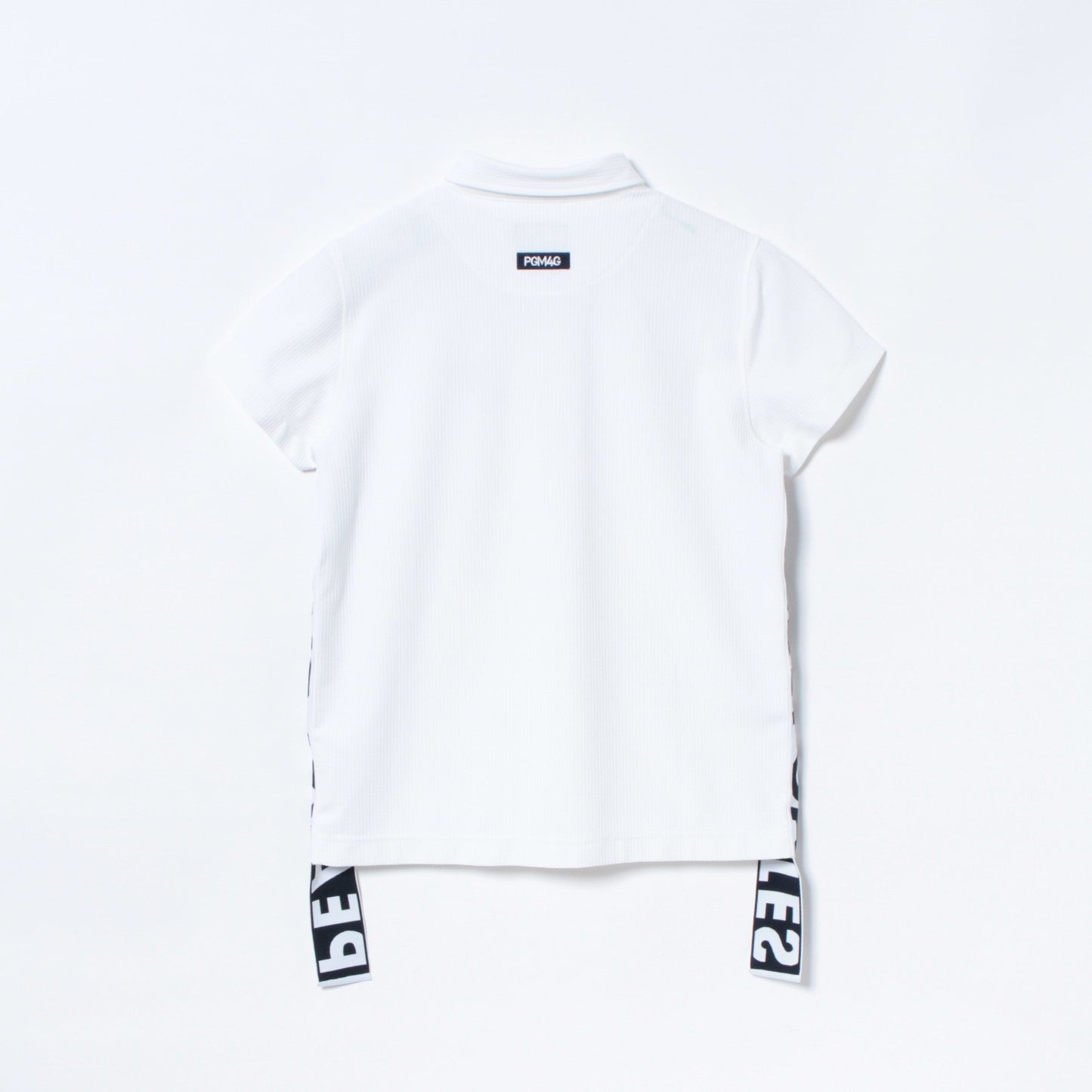 サッカー ストライプ 2WAY ストレッチ 半袖 ポロシャツ <OUT LOGO SERIES>