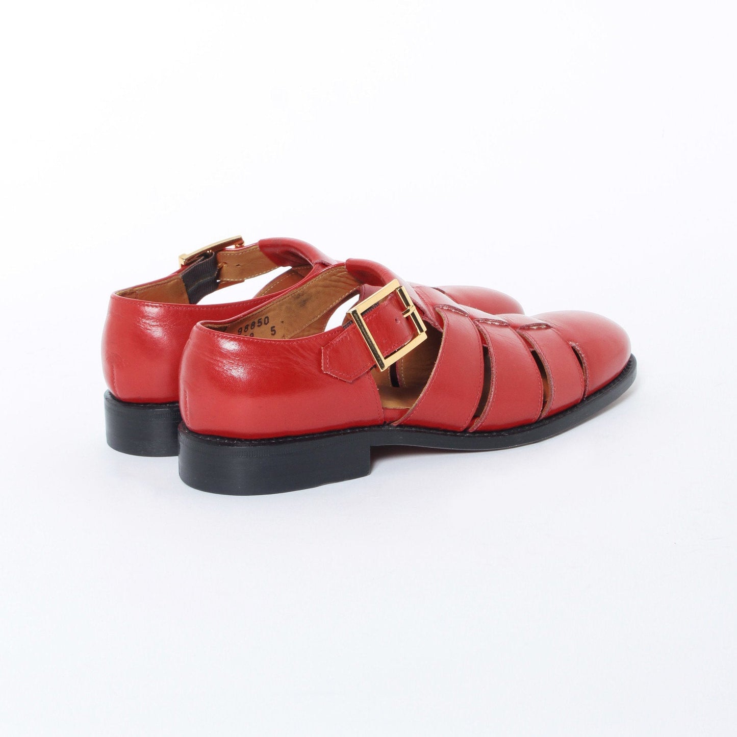 98850 / CALF / RED / LEATHERSOLE / UK5.0(24.0cm)
