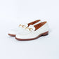 98689 / CALF / WHITE / LEATHER SOLE / UK5.5(24.5cm)