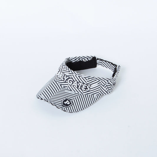 【定番】コットン ロゴバイザー ＜ヘリンボーン柄＞ (UNISEX)