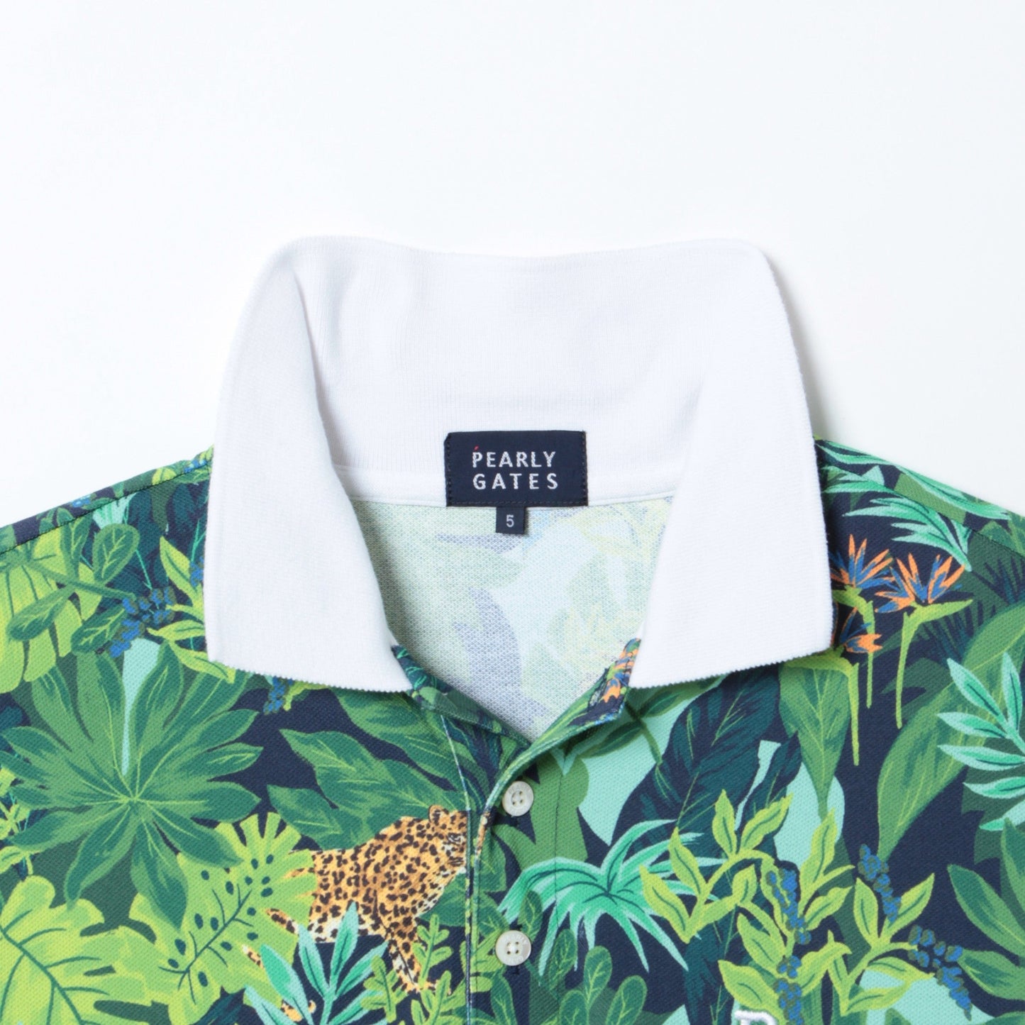 トライクール カノコ 半袖 ポロシャツ (MENS)＜JUNGLE PATTERN＞
