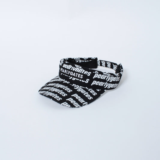 ロゴボーダー バイザー (UNISEX) ＜BLACK LOGO SERIES＞
