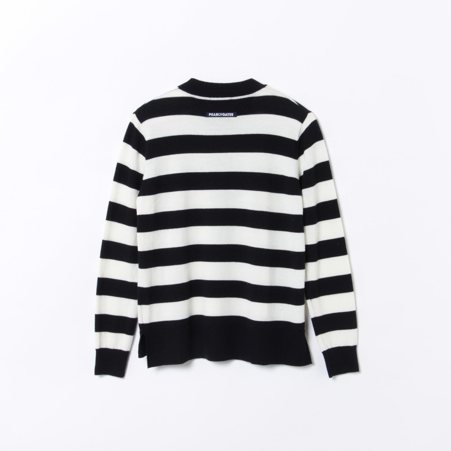 スピリートウール モックネックニット プルオーバー ＜ボーダー＞