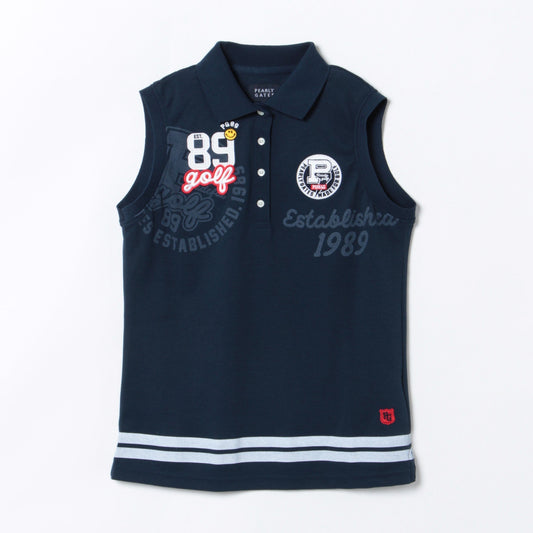 ペンタス × サラクール カノコ ノースリーブ ポロシャツ <無地>