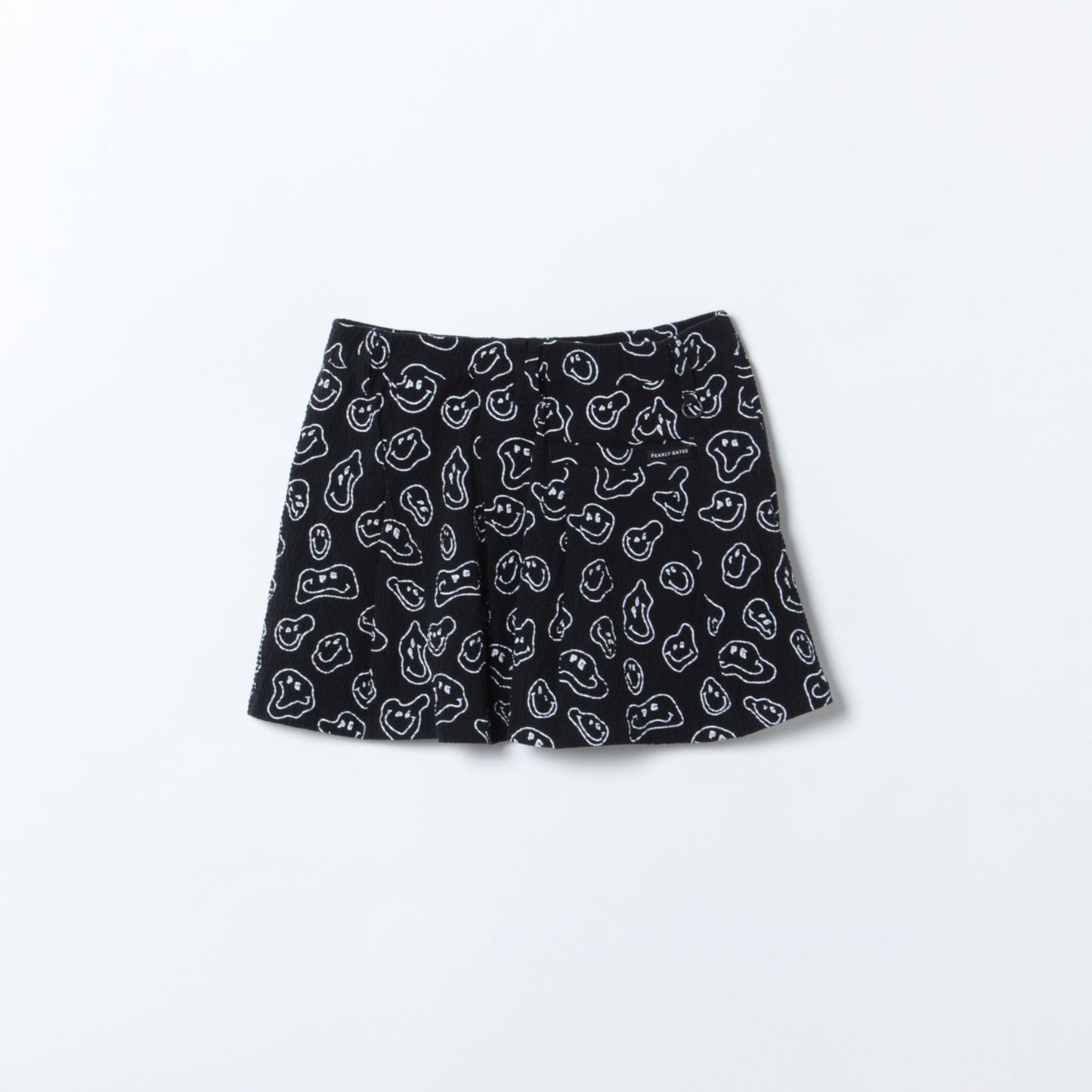 ストレッチスラブストライプ メルトニコ柄プリント スカート ＜TOKE NICOシリーズ＞