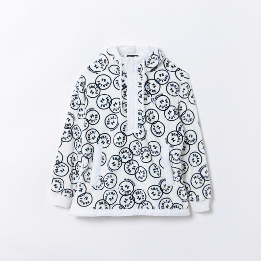 ベロアボンバー ハーフジッププルオーバーフーディ ＜FUTURE NICOシリーズ＞