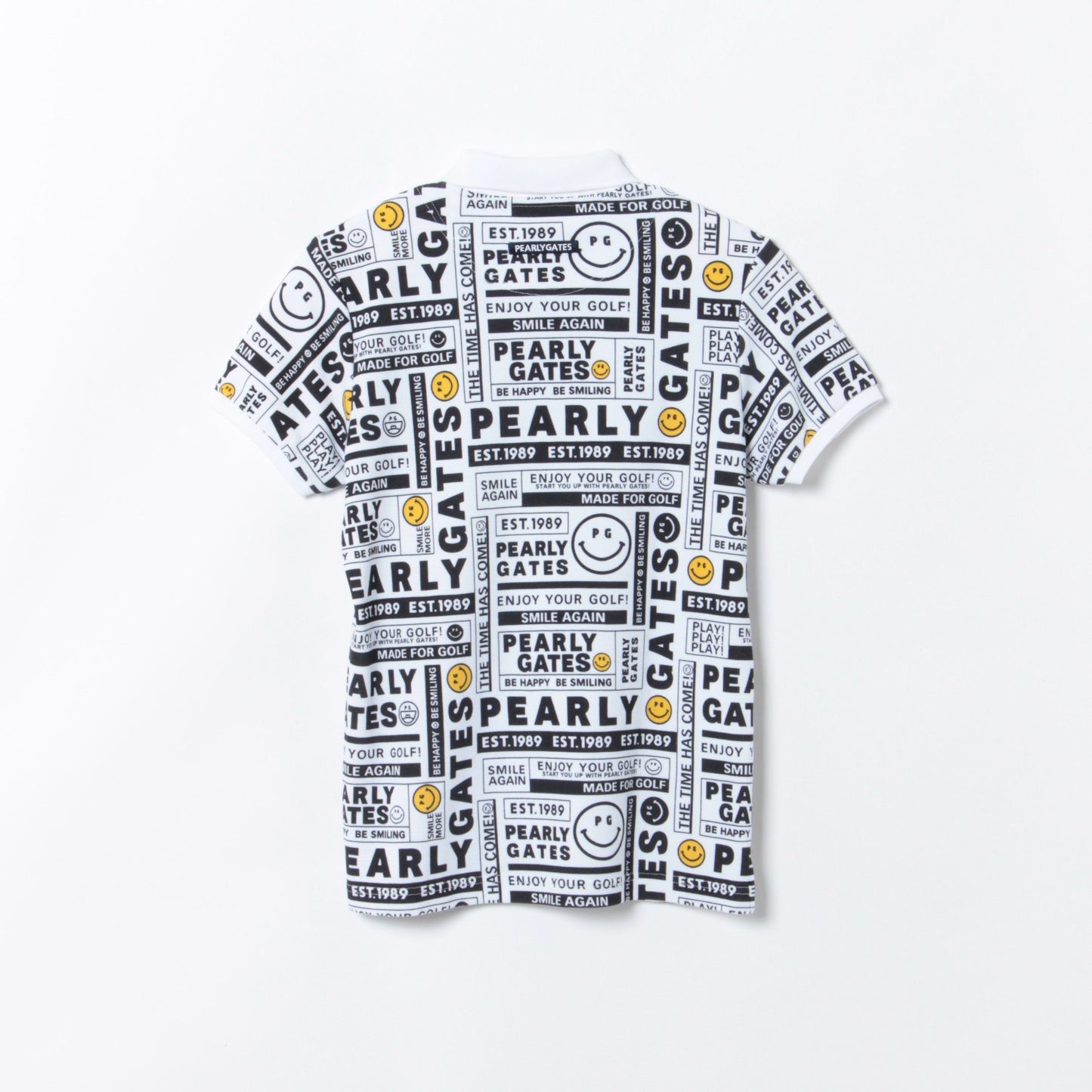 ニュースペーパー柄 半袖 カノコ ポロシャツ ＜NEWSPAPER SERIES＞