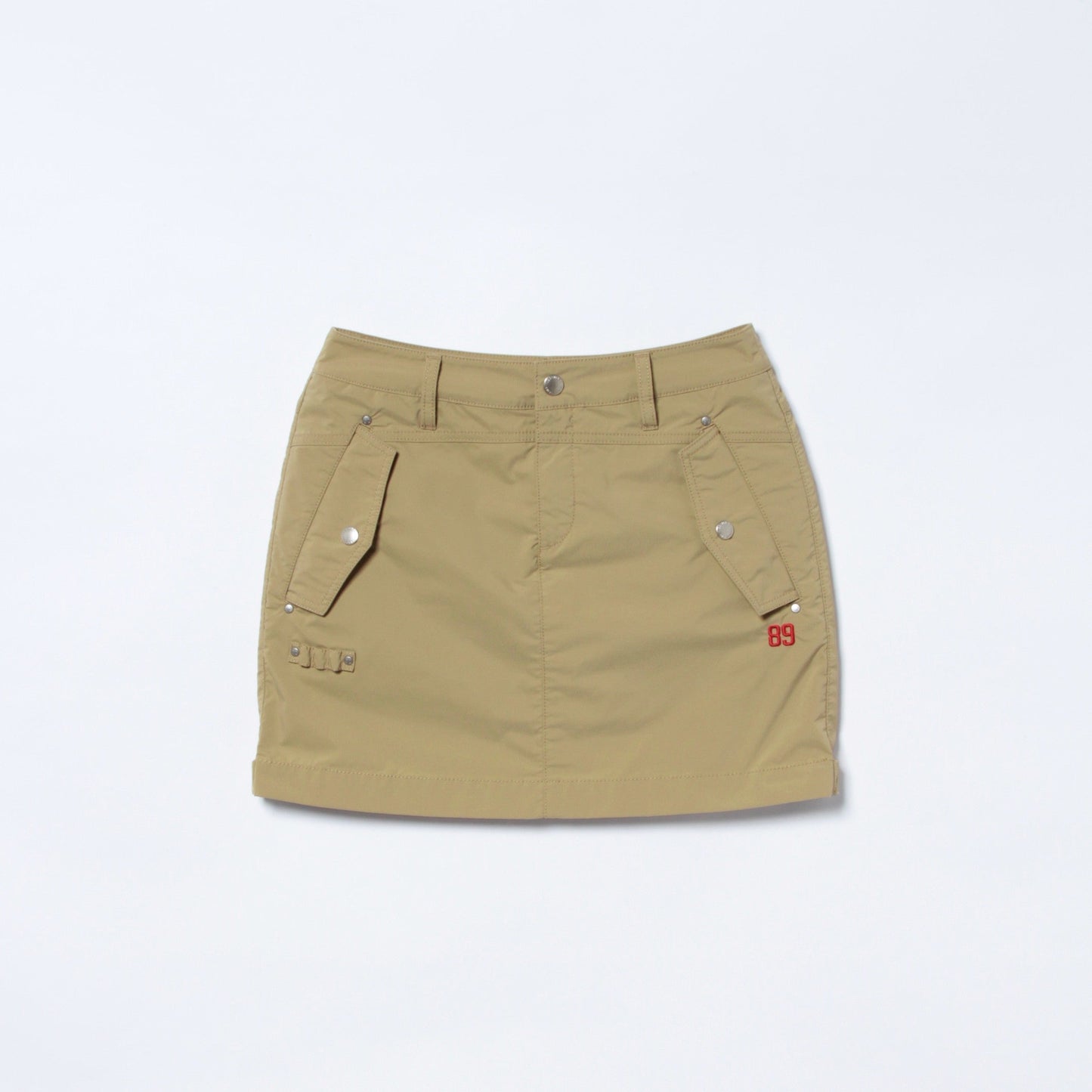 水ビ無地　ミニ丈スカート