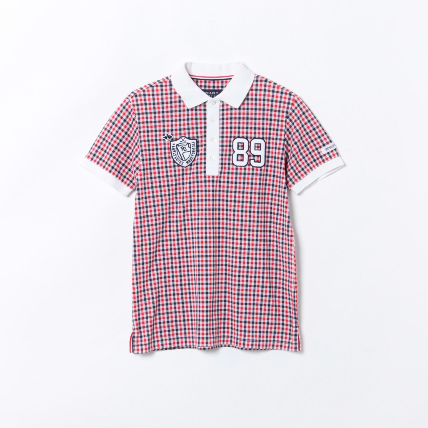 カノコ トリコチェック 半袖ポロシャツ