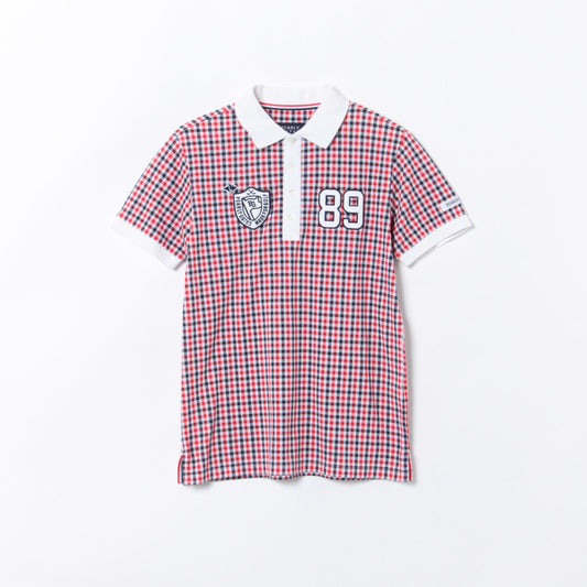 カノコ トリコチェック 半袖ポロシャツ