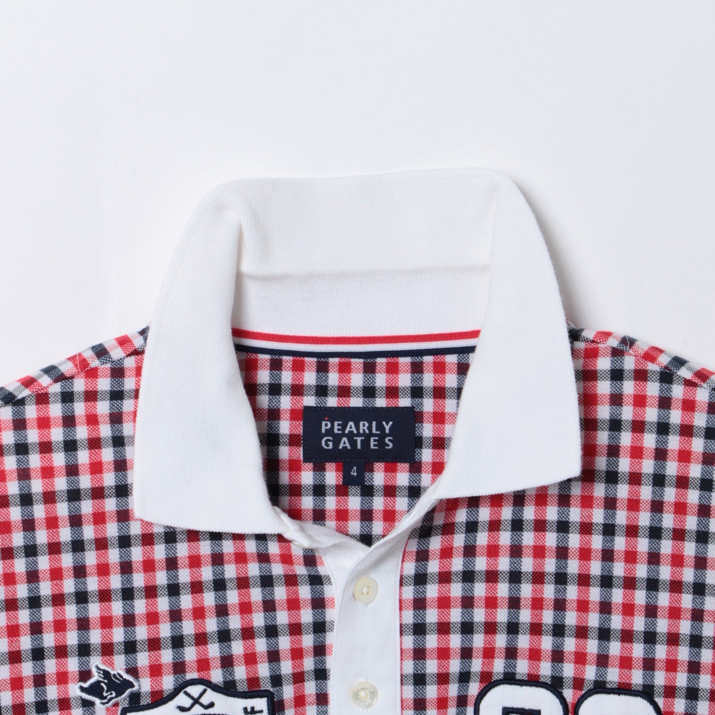 カノコ トリコチェック 半袖ポロシャツ