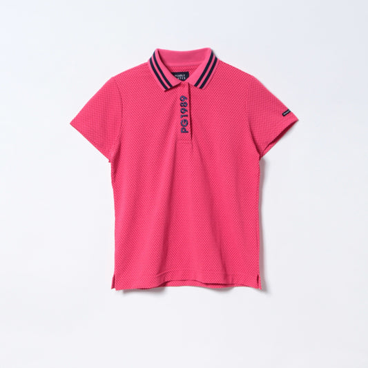 トライクール サッカーチェック 半袖ポロシャツ