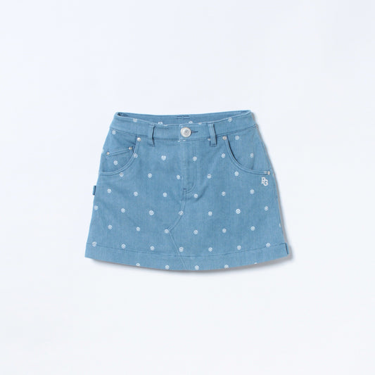 10oz NextSweatDenim PG SMILE柄エンブ 5ポケット ミニスカート ＜PG SMILE＞