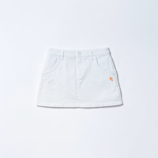 コットンツイル　ミニ丈スカート